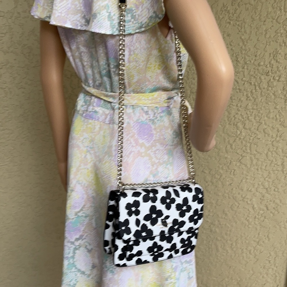 Kate Spade remi graphic blooms flap chain crossbody - Picture 11 of 16